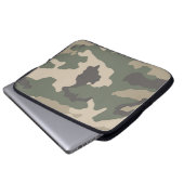 Muster der grünen Camouflage Laptopschutzhülle (Vorne Knopf)