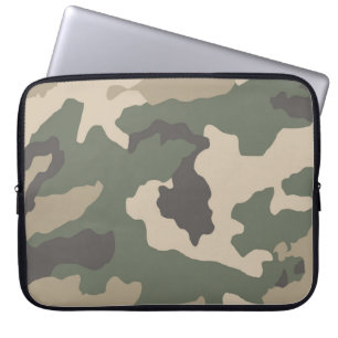 Muster der grünen Camouflage Laptopschutzhülle