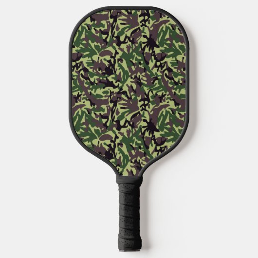 Muster der grünen Camouflage Pickleball Schläger (Vorderseite)