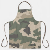 Muster der grünen Camouflage Schürze (Vorderseite)