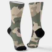 Muster der grünen Camouflage Socken (Gewinkelt)