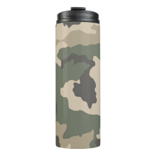 Muster der grünen Camouflage Thermosbecher
