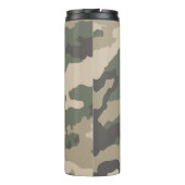 Muster der grünen Camouflage Thermosbecher (Rückseite)