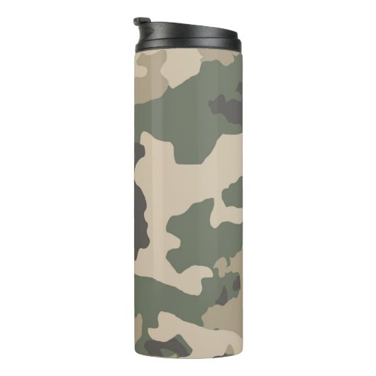 Muster der grünen Camouflage Thermosbecher (Nach rechts gedreht)