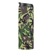 Muster der grünen Camouflage Thermosbecher (Nach rechts gedreht)