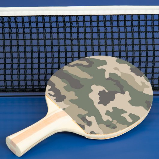 Muster der grünen Camouflage Tischtennis Schläger (InSitu)