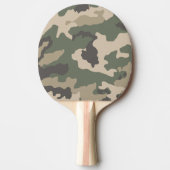Muster der grünen Camouflage Tischtennis Schläger (Vorderseite)