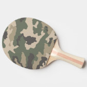 Muster der grünen Camouflage Tischtennis Schläger (Seitenansicht)