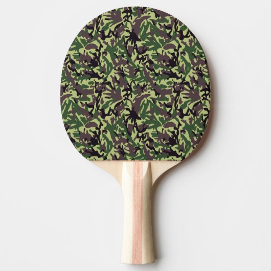 Muster der grünen Camouflage Tischtennis Schläger (Vorderseite)