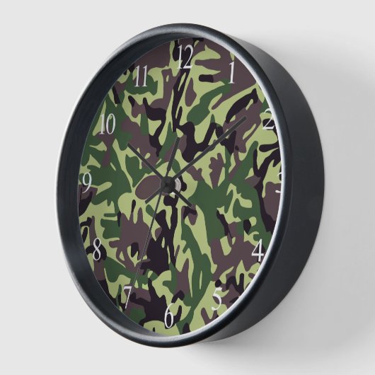 Muster der grünen Camouflage Uhr (Winkel)