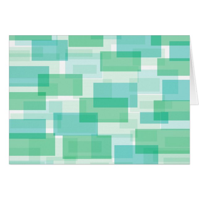 Muster der grünen geometrischen Quadrate (Vorderseite (Horizontal))