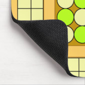Muster der grünen Kreise Mousepad (Ecke)