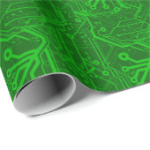 Muster der grünen Leiterplatte Geschenkpapier (Rolleneckpunkt)