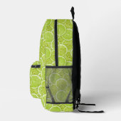 Muster der grünen Limonen Scheiben Bedruckter Rucksack (Rechts)