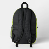 Muster der grünen Limonen Scheiben Bedruckter Rucksack (Rückseite)