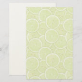 Muster der grünen Limonen Scheiben Briefpapier (Vorne/Hinten)