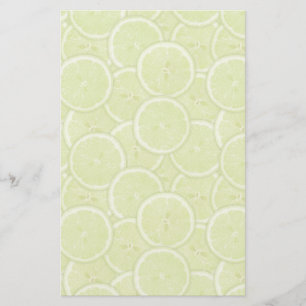 Muster der grünen Limonen Scheiben Briefpapier