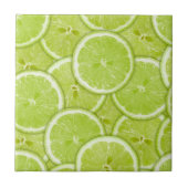 Muster der grünen Limonen Scheiben Fliese (Vorderseite)