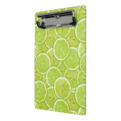 Muster der grünen Limonen Scheiben Mini Klemmbrett (Gewinkelt2)