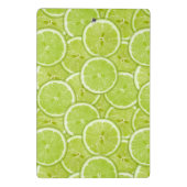Muster der grünen Limonen Scheiben Mini Klemmbrett (Rückseite)