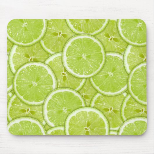 Muster der grünen Limonen Scheiben Mousepad (Vorne)