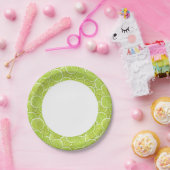 Muster der grünen Limonen Scheiben Pappteller (Party)