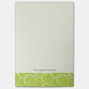 Muster der grünen Limonen Scheiben Post-it Klebezettel
