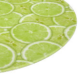 Muster der grünen Limonen Scheiben Schneidebrett (Ecke)