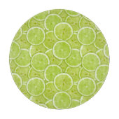 Muster der grünen Limonen Scheiben Schneidebrett (Vorderseite)