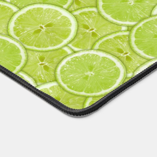 Muster der grünen Limonen Scheiben Schreibtischunterlage (Ecke)
