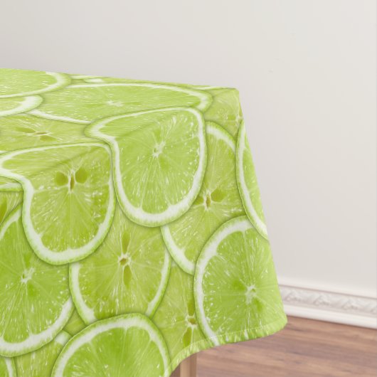 Muster der grünen Limonen Scheiben Tischdecke (Beispiel)