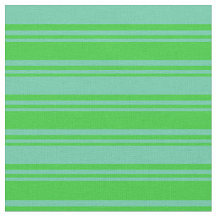 Muster der grünen Linien und der Aquamarine Stoff
