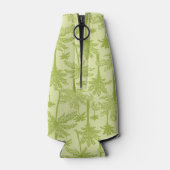 Muster der grünen Palmen Flaschenkühler (Rückseite)