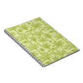 Muster der grünen Palmen Notizblock (Rechte Seite)