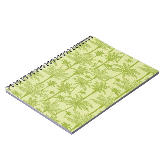 Muster der grünen Palmen Notizblock (Linke Seite)