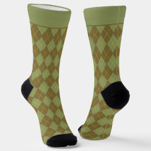 Muster der grünen Raute Socken