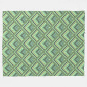Muster der grünen Streifen Fleecedecke (Vorderseite (Horizontal))