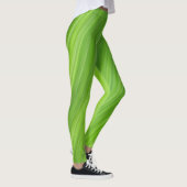 Muster der grünen Streifen Leggings (Rechts)