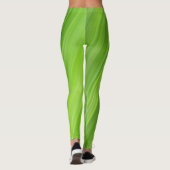 Muster der grünen Streifen Leggings (Rückseite)