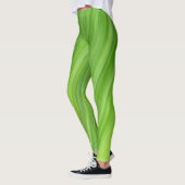 Muster der grünen Streifen Leggings (Links)
