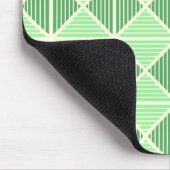 Muster der grünen Streifen Mousepad (Ecke)
