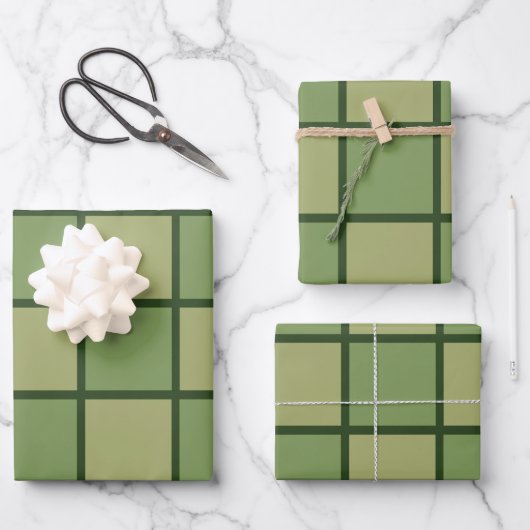 Muster der grünen Tafel Geschenkpapier Set (Vorderseite)