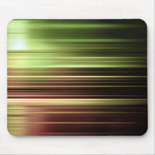 Muster der grünen verschwommenen Linien Mousepad