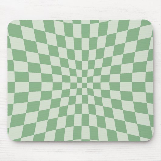 Muster der grünen Verzerrung des Prüfmusters Mousepad (Vorne)