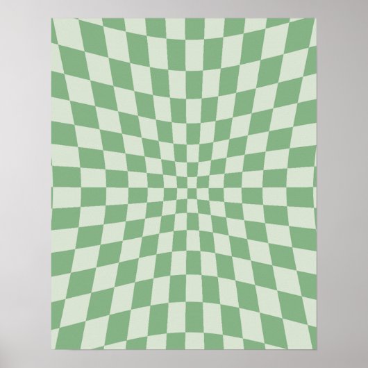 Muster der grünen Verzerrung des Prüfmusters Poster (Vorne)