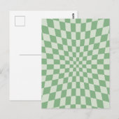 Muster der grünen Verzerrung des Prüfmusters Postkarte (Vorne/Hinten)