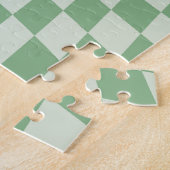 Muster der grünen Verzerrung des Prüfmusters Puzzle (Seite)