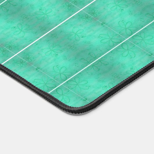 Muster der grünen Wave Lengths Muster-Schreibtisch Schreibtischunterlage (Ecke)