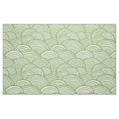 Muster der grünen Welle Stoff (Fat Quarter (45,7 x 55,9 cm))