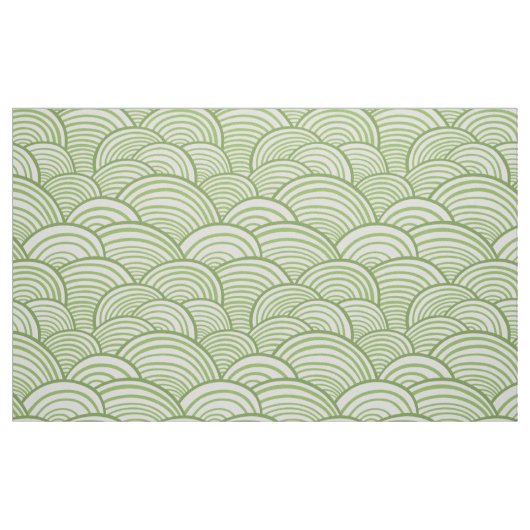 Muster der grünen Welle Stoff (Fat Quarter (45,7 x 55,9 cm))